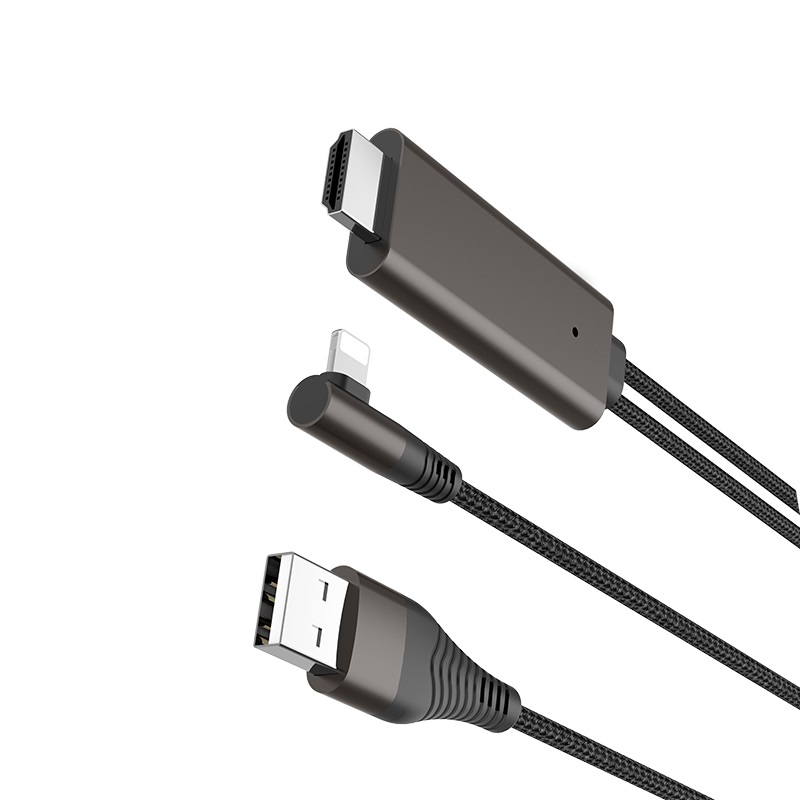 Adapter Lightning to HDMI & USB «UA4» video audio converter - HOCO